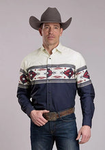 Load image into Gallery viewer, Roper 3175 Horizontal Border (Black) - Men's Western Shirt
