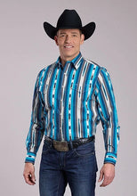 Load image into Gallery viewer, Roper 2843 Deadstock Stripe (Blue) - Men's Western Shirt