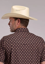 Load image into Gallery viewer, Roper 3013 Argyle Print (Brown) - Men's Short Sleeve Shirt