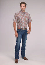 Load image into Gallery viewer, Roper 2499 Clay Paisley (Orange) - Men's Short Sleeve Shirt