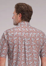 Load image into Gallery viewer, Roper 2499 Clay Paisley (Orange) - Men's Short Sleeve Shirt