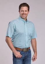 Load image into Gallery viewer, Roper 2893 Four Point Foulard (Teal) - Men's Short Sleeve Shirt