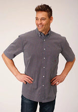Load image into Gallery viewer, Roper 1559 Classic Geo (Blue) - Men's Short Sleeve Shirt