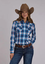 Load image into Gallery viewer, Roper 3290 Star Dobby (Blue) - Women's Western Shirt