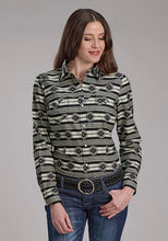 Load image into Gallery viewer, Roper 2182 Santa Fe Aztec (Black) - Women's Western Shirt