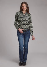 Load image into Gallery viewer, Roper 2182 Santa Fe Aztec (Black) - Women's Western Shirt