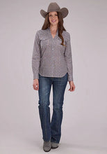 Load image into Gallery viewer, Roper 2501 Medallion Foulard (Grey) - Women's Western Shirt