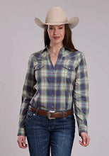 Load image into Gallery viewer, Roper 3229 Cedar Plaid (Navy) - Women's Western Shirt