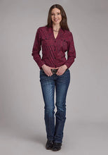 Load image into Gallery viewer, Roper 2241 Sangria Paisley (Burgundy) - Women's Western Shirt