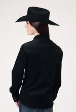 Load image into Gallery viewer, Roper 1947 Embroidery Corduroy (Black) - Women's Western Shirt