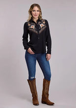 Load image into Gallery viewer, Roper 3105 Floral Fabric (Black) - Women's Western Shirt