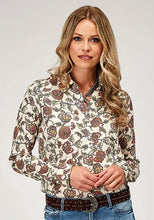 Load image into Gallery viewer, Roper 1977 Vintage Floral (Cream) - Women's Western Shirt