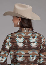 Load image into Gallery viewer, Roper 2201 Icon Aztec (Brown) - Women's Western Shirt