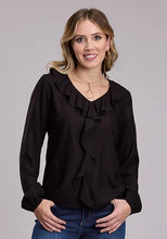 Load image into Gallery viewer, Roper 3106 Long Sleeve (Black) - Women's Blouse