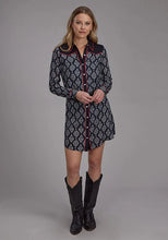 Load image into Gallery viewer, Roper 2133 Black Ikat (Black) - Women's Dress