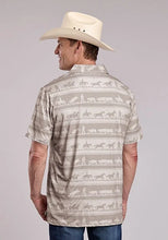 Load image into Gallery viewer, Roper 3019 Cowboy Rugby (Brown) - Men's Activewear Shirt