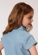 Load image into Gallery viewer, Roper Purple Sage (Blue) - Girl's Western Snap Shirts