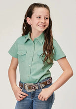 Load image into Gallery viewer, Roper Five Star Girls (Blue) - Girl's Western Snap Shirts