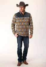 Load image into Gallery viewer, Roper 1815 Aztec (Orange) - Men's Fleece Pullover