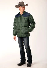 Load image into Gallery viewer, Roper 1473 Poly Filled (Navy/Green) - Men's Jacket