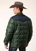 Load image into Gallery viewer, Roper 1473 Poly Filled (Navy/Green) - Men's Jacket