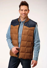 Load image into Gallery viewer, Roper 1473 Poly Filled (Navy/Brown) - Men's Vest