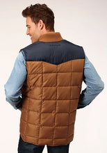 Load image into Gallery viewer, Roper 1473 Poly Filled (Navy/Brown) - Men's Vest