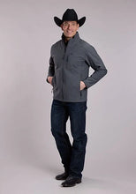 Load image into Gallery viewer, Roper 3418 Textured Fleece (Grey) - Men's Softshell Jacket