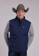 Load image into Gallery viewer, Roper 3148 Windowpane (Navy) - Men's Softshell Vest