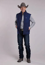 Load image into Gallery viewer, Roper 3148 Windowpane (Navy) - Men's Softshell Vest