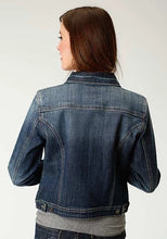 Load image into Gallery viewer, Roper Stretch Fabric (Medium Wash) - Women's Denim Jacket