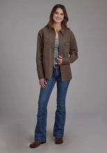 Load image into Gallery viewer, Roper 2298 Twill Oversized (Brown) - Women's Shirt Jacket