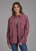 Load image into Gallery viewer, Roper 2298 Twill Oversized (Wine) - Women's Shirt Jacket