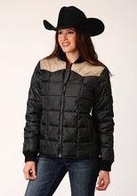 Load image into Gallery viewer, Roper 1473 Quilted Poly (Khaki/Black) - Women's Jacket