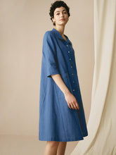 Load image into Gallery viewer, 100% Linen Shirt Dress MADISON