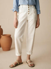 Load image into Gallery viewer, Linen Simple Button Fly Trousers HEIDI