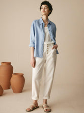 Load image into Gallery viewer, Linen Simple Button Fly Trousers HEIDI