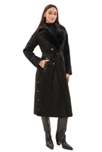 Load image into Gallery viewer, Genuine Mink Fur Eco Suede Coat
