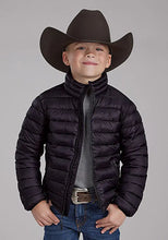 Load image into Gallery viewer, Roper Boy's Lightweight Puffer Coat (Black) - Children's Jacket