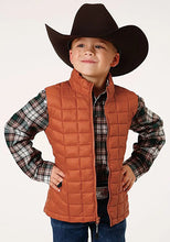 Load image into Gallery viewer, Roper Boy's Lightweigth Puffer Vest (Rust) - Children's Vest