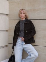 Load image into Gallery viewer, Genuine Lamb Leather Suede Jacket