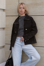 Load image into Gallery viewer, Genuine Lamb Leather Suede Jacket
