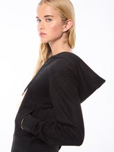 Load image into Gallery viewer, Women's Camoscio Hoodie- Black Beauty