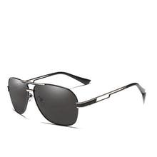 Load image into Gallery viewer, Luxury NEW Model Business Men Square Polarized Sunglasses Male Eyewear Aviation Alloy Frame With UV400 Protection and High Quality Metal Frame