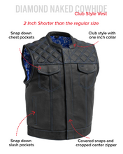 Load image into Gallery viewer, Upside Men's Club Style Leather Vest