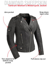 Load image into Gallery viewer, Tantrum - Women's Motorcycle Leather Jacket