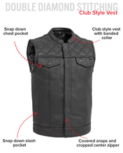 Load image into Gallery viewer, FMCo Men's Signature Leather Vest