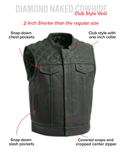 Load image into Gallery viewer, Upside Men's Club Style Leather Vest