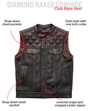 Load image into Gallery viewer, Sinister - Men's Motorcycle Leather Vest
