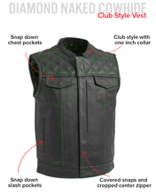 Load image into Gallery viewer, Downside Men's Motorcycle Leather Vest
